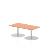 Dynamic Italia 1200 x 600mm Poseur Rectangular Table Beech Top 475mm High Leg ITL0226 DD